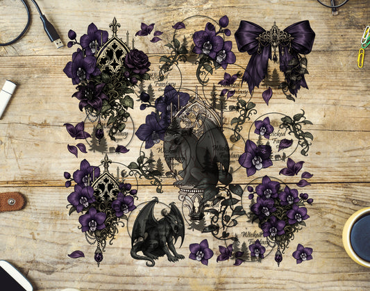 UVDTF Cathedral Bloom Gargoyle 11x11" Element