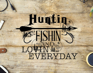 UVDTF Hunting Fishing Loving Everyday