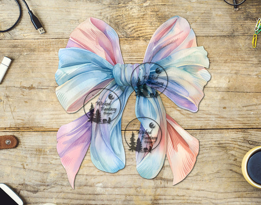 UVDTF Gradient Pastel Bow
