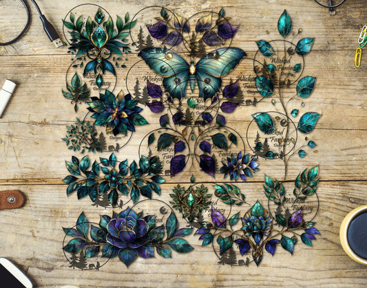 UVDTF Gilded Butterfly Element Sheet