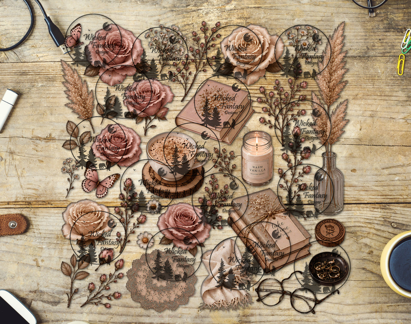 UVDTF Blush Rose Retreat Element Sheet
