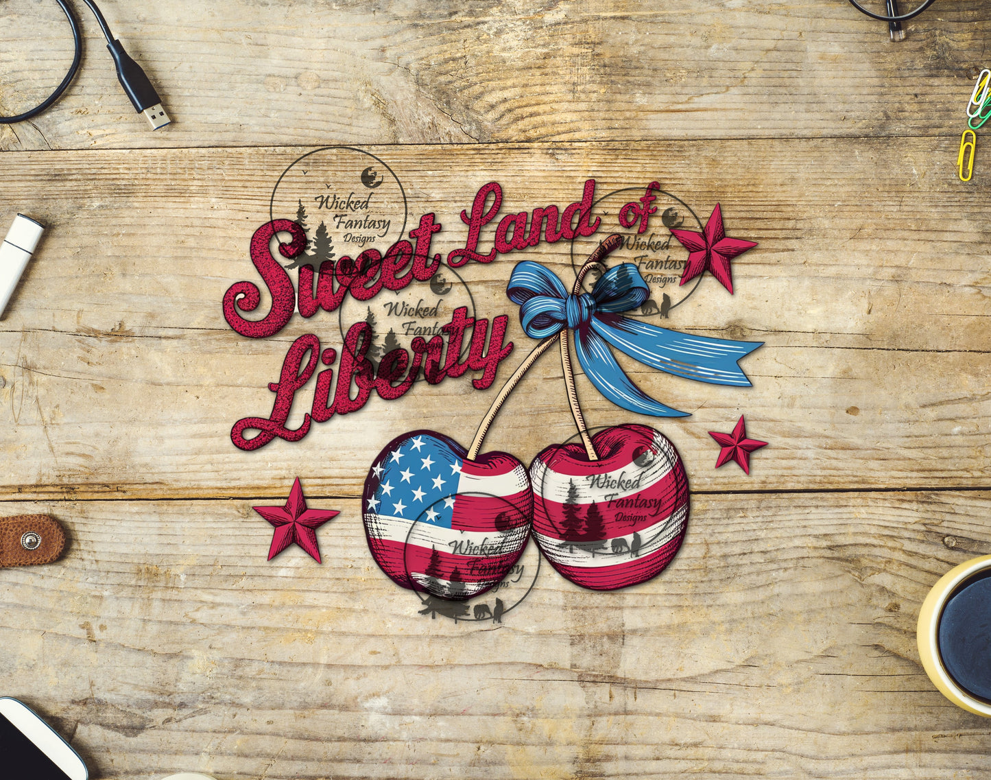UVDTF Sweet Land of Liberty Cherries
