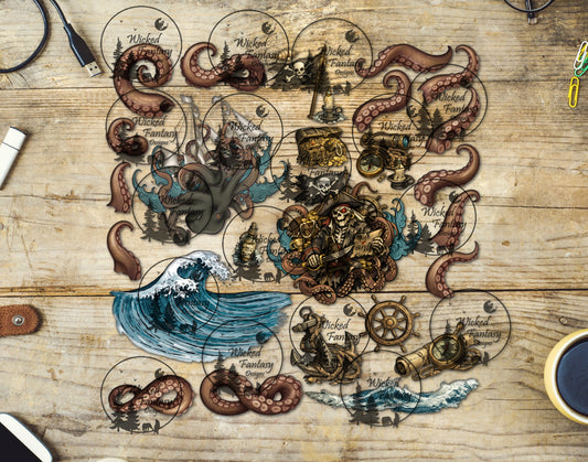 UVDTF The Kraken 12x12" Element Sheet