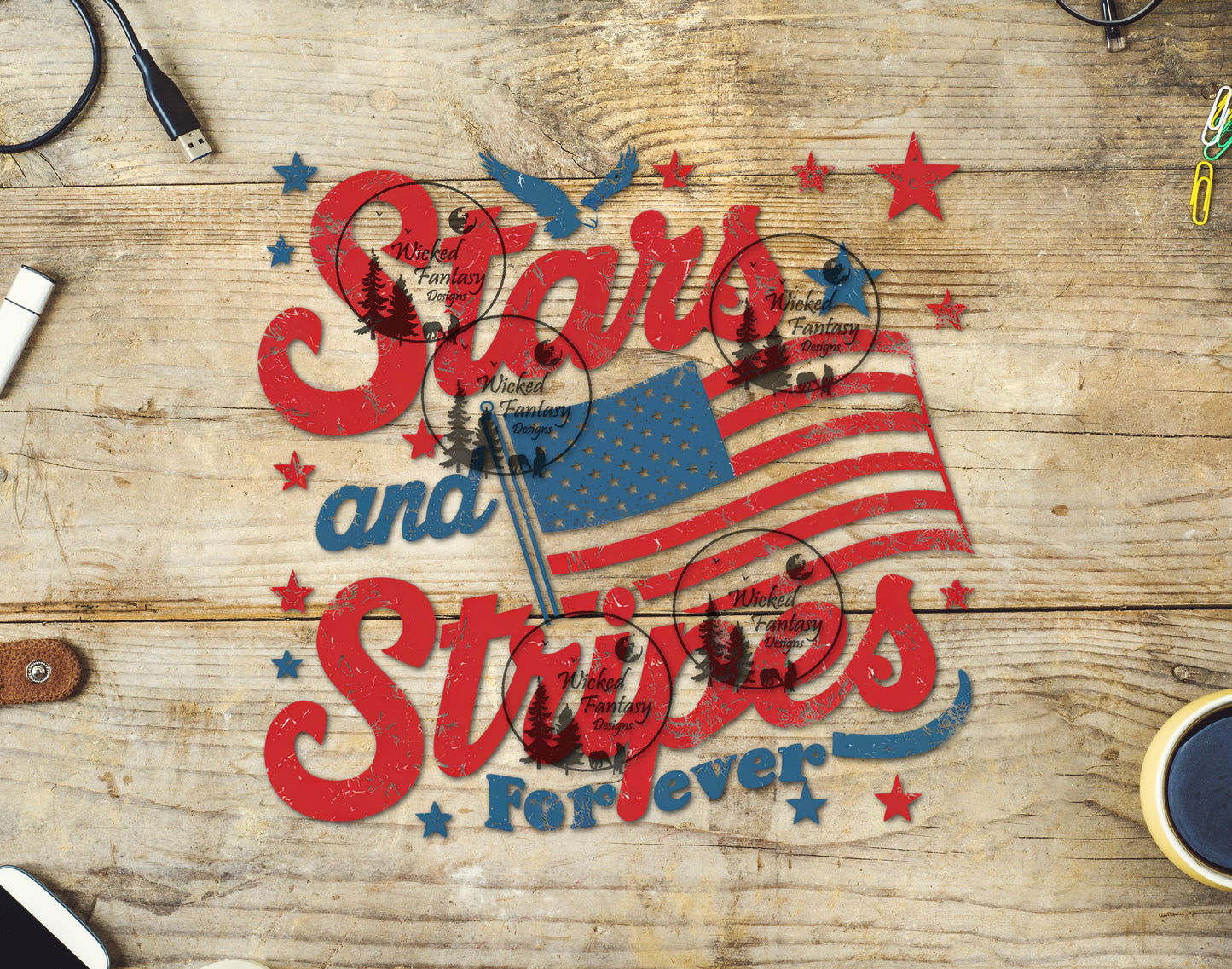 UVDTF Stars and Stripes For Ever