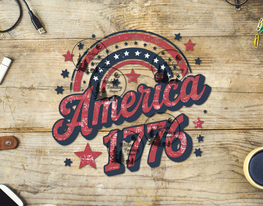 UVDTF America 1775 Rainbow