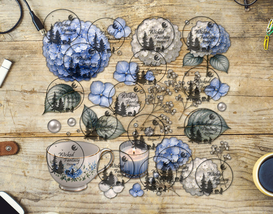 UVDTF Hydrangea Haven Element Sheet
