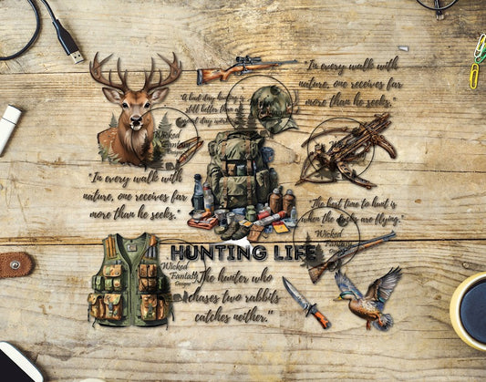 UVDTF Hunting Life 20oz 30oz 10"x10" Element