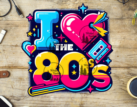 UVDTF I Love the 80's Neon