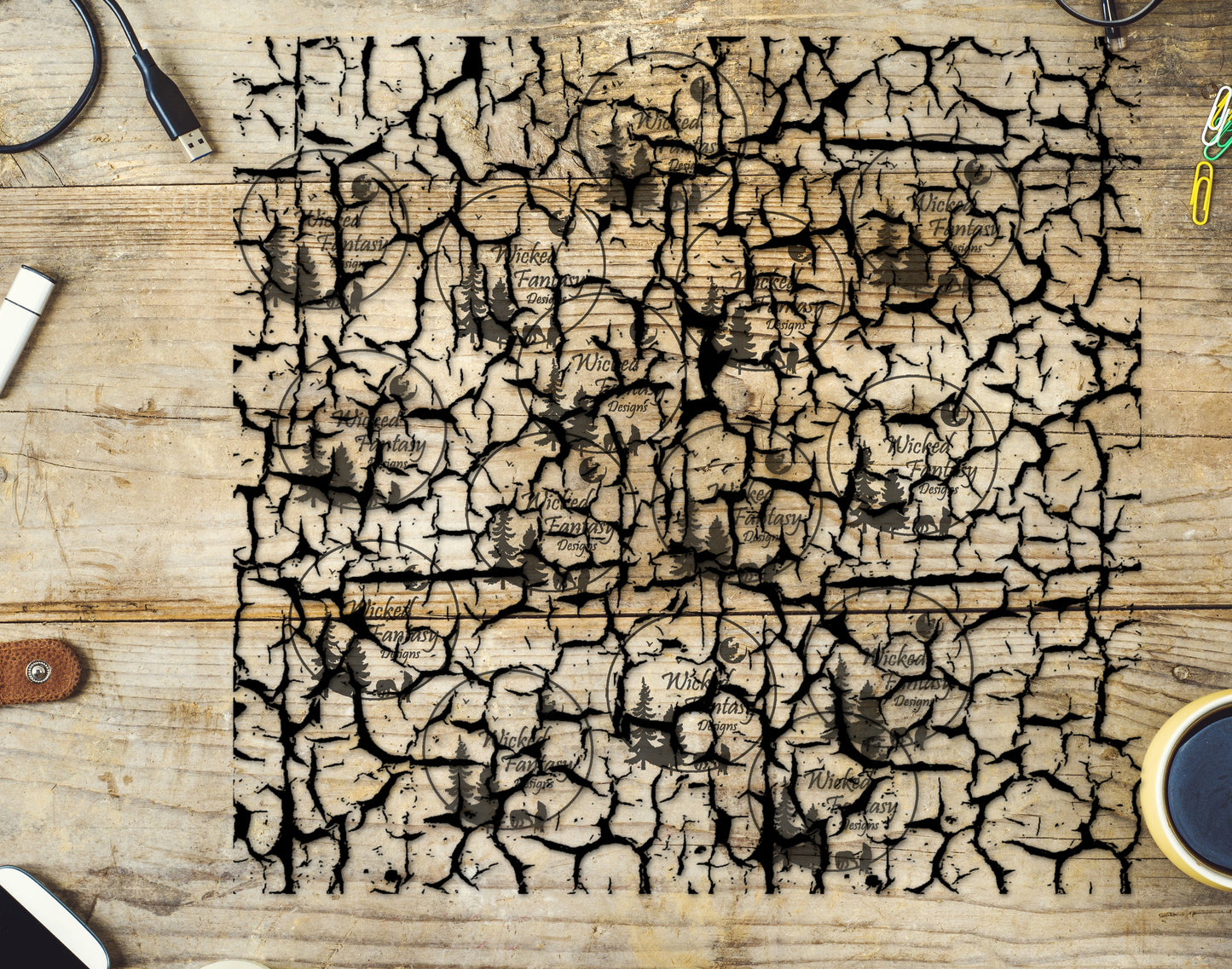 UVDTF Crackle Close Up 10x10"