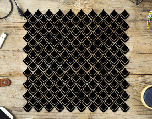 UVDTF Black Dragon Scales 10"x10" Element