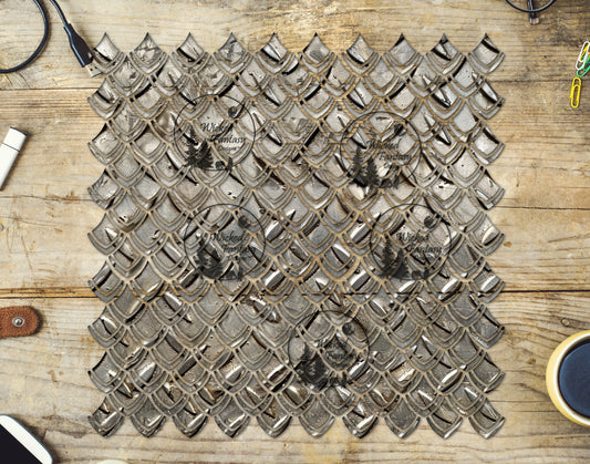UVDTF Diamond Plate Dragon Scales 10"x10" Element