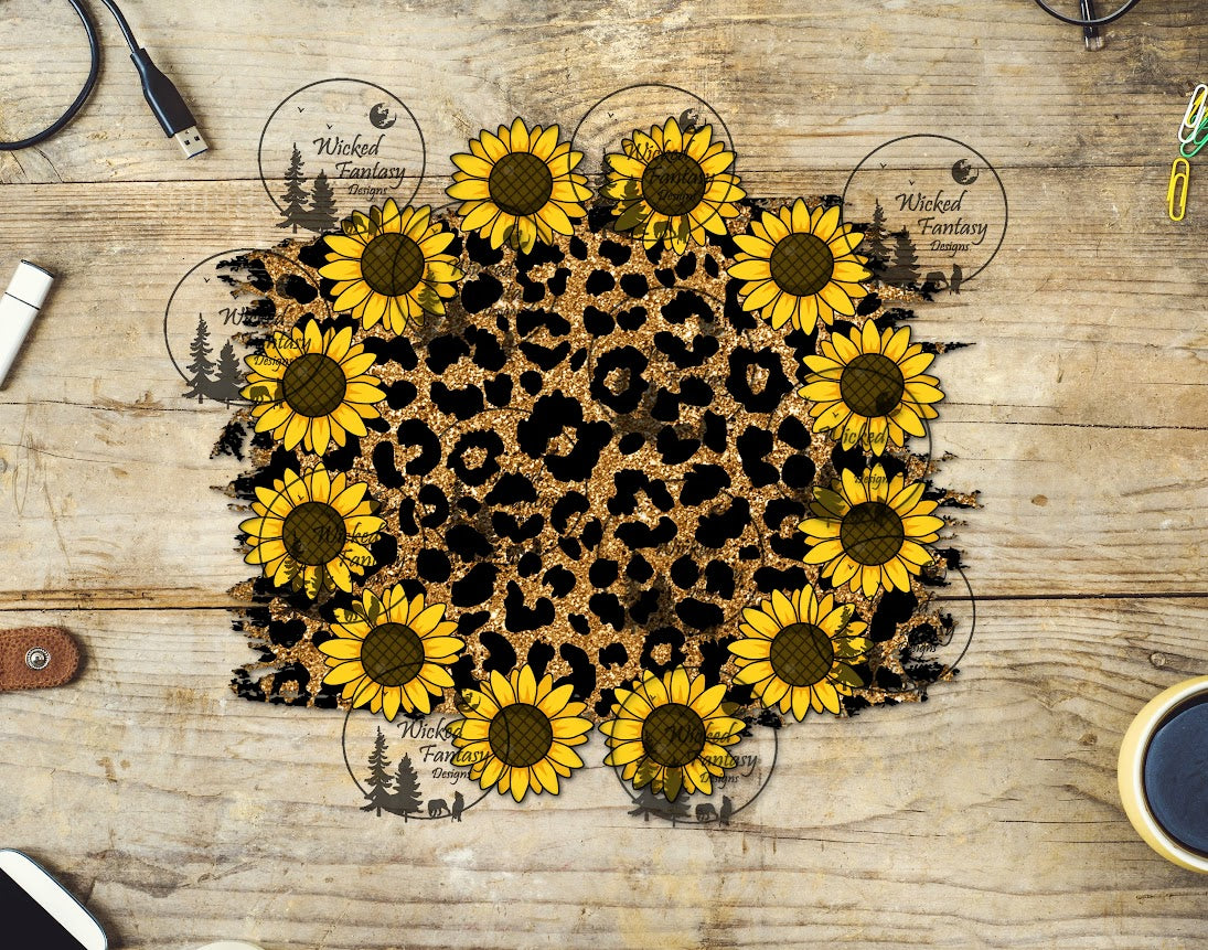 UVDTF Sunflower Leopard Layering Spot