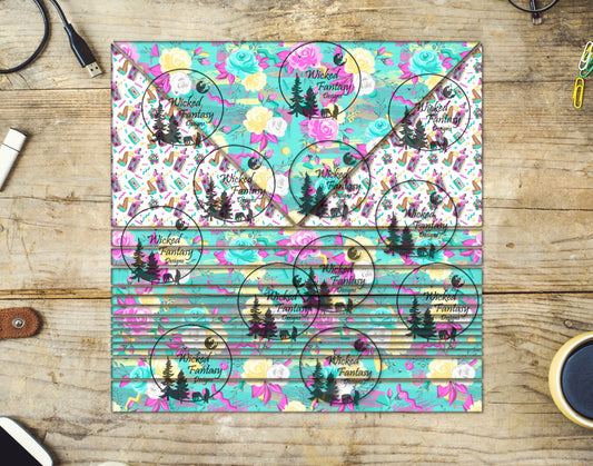 UVDTF Zig Zag 20oz 30oz 10"x10" Triangles and Striping Element Sheet