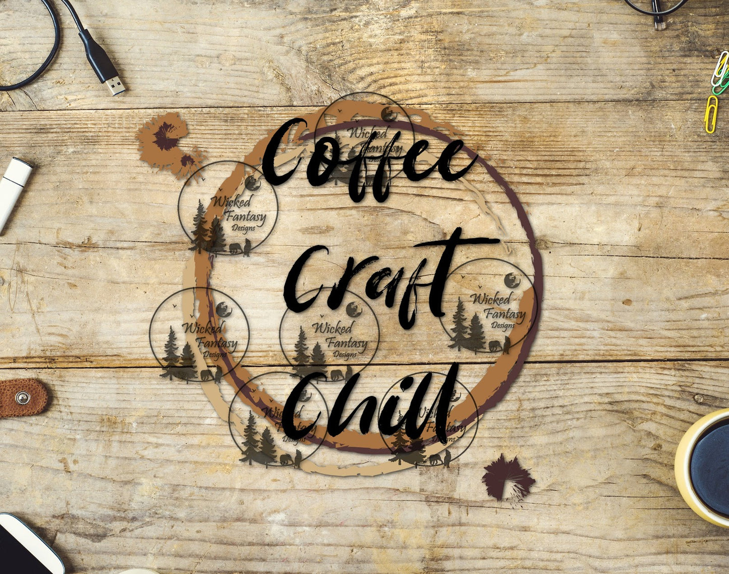 UVDTF Coffee Craft and Chill