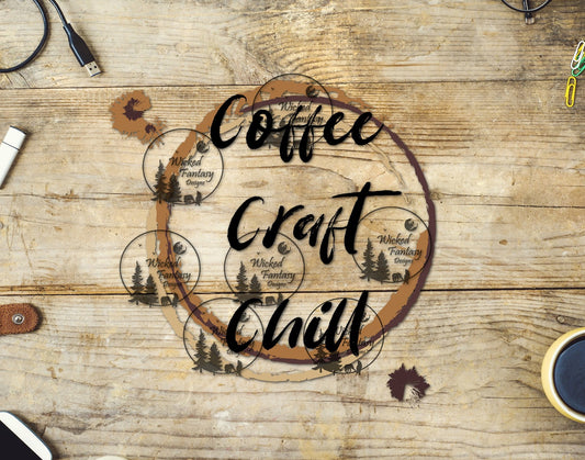 UVDTF Coffee Craft and Chill