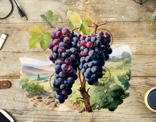 UVDTF Purple Grapes on the Vine