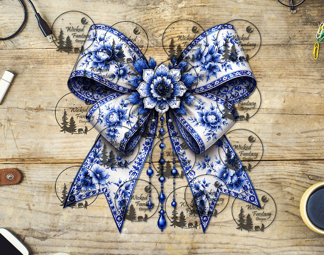 UVDTF Jeweled Chinoiserie Bow