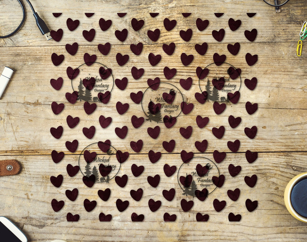 UVDTF Hearts 20oz 30oz 10"x10" Element