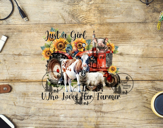 UVDTF Just a Girl Who Loves Her Farmer