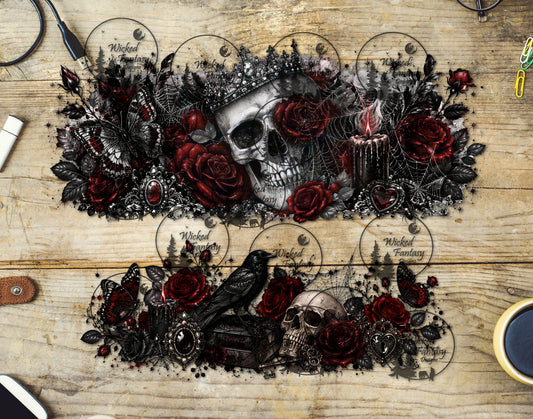 UVDTF Gothic Crown 16oz 40oz Tumbler Wrap