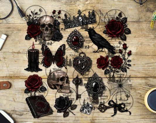 UVDTF Gothic Crown Element Sheet