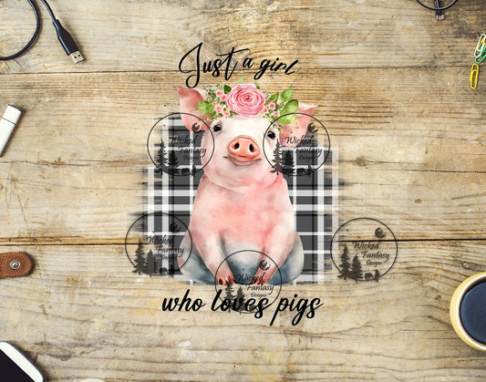 UVDTF Just a Girl Who Loves Pigs