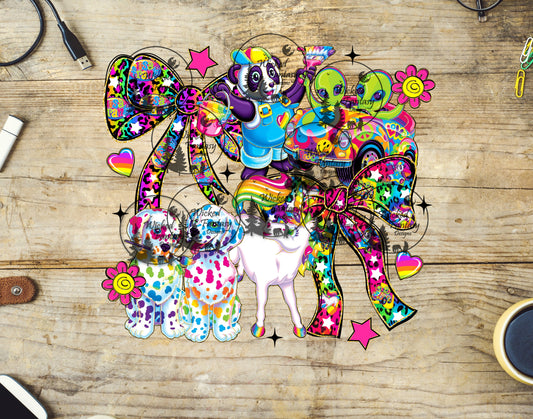 UVDTF Neon Animals Aliens and Bows