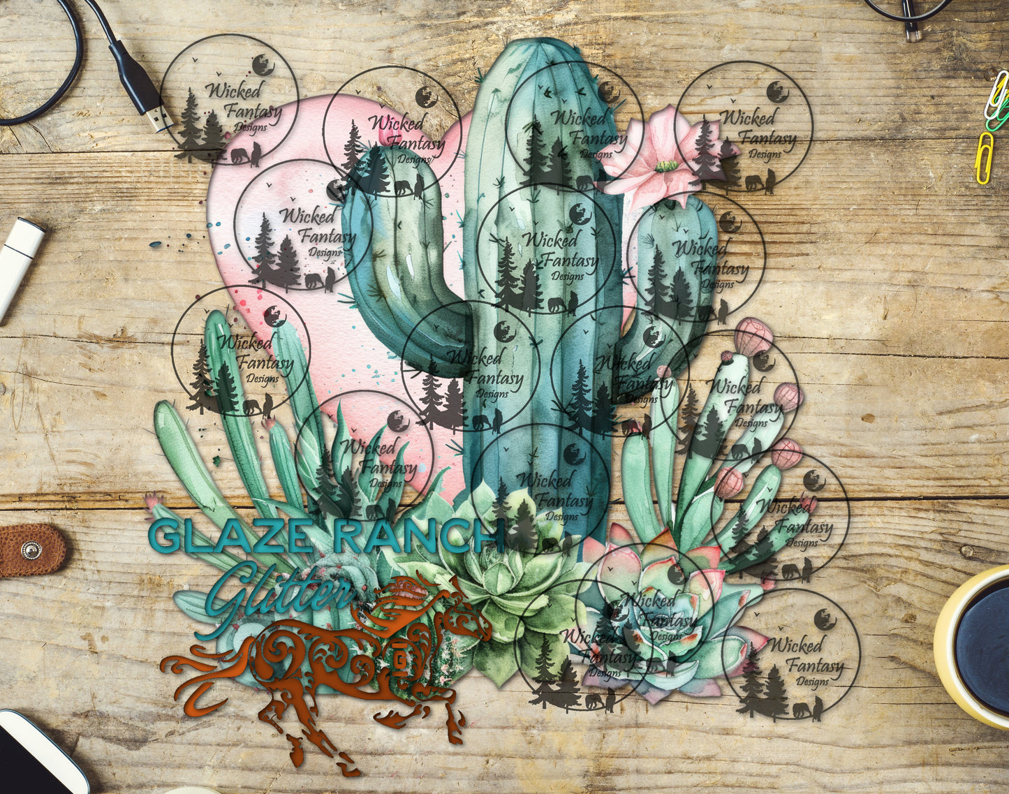 UVDTF Cactus Heart
