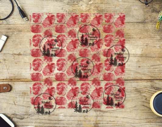 UVDTF Bloody Fingerprints 20oz 30oz 10x10"