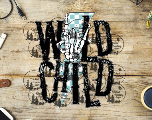 UVDTF Wild Child Lightning Skeleton Hand