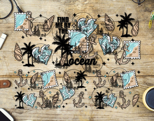 UVDTF Find Me by the Ocean 20oz 30oz 10"x10"