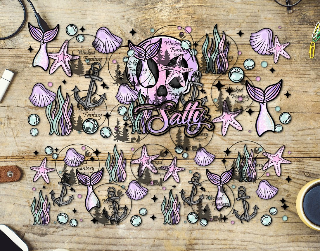UVDTF Salty Mermaid 20oz 30oz 10"x10"