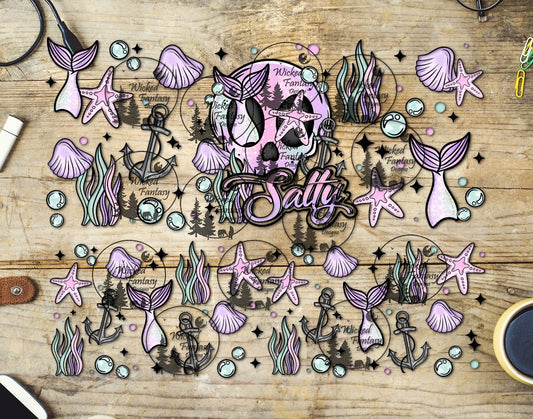 UVDTF Salty Mermaid 20oz 30oz 10"x10"