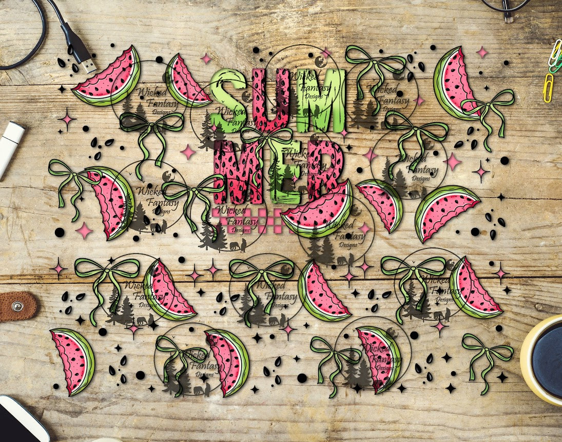 UVDTF Summer Watermelons 20oz 30oz 10"x10"