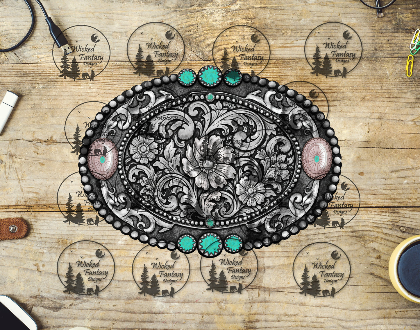 UVDTF Western Heritage Belt Buckle