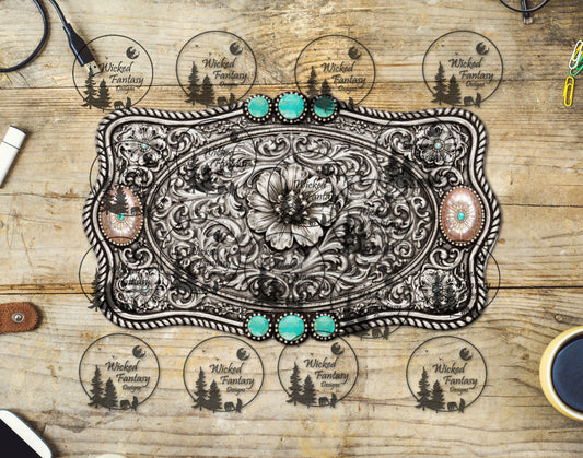 UVDTF Heirloom Bloom Belt Buckle