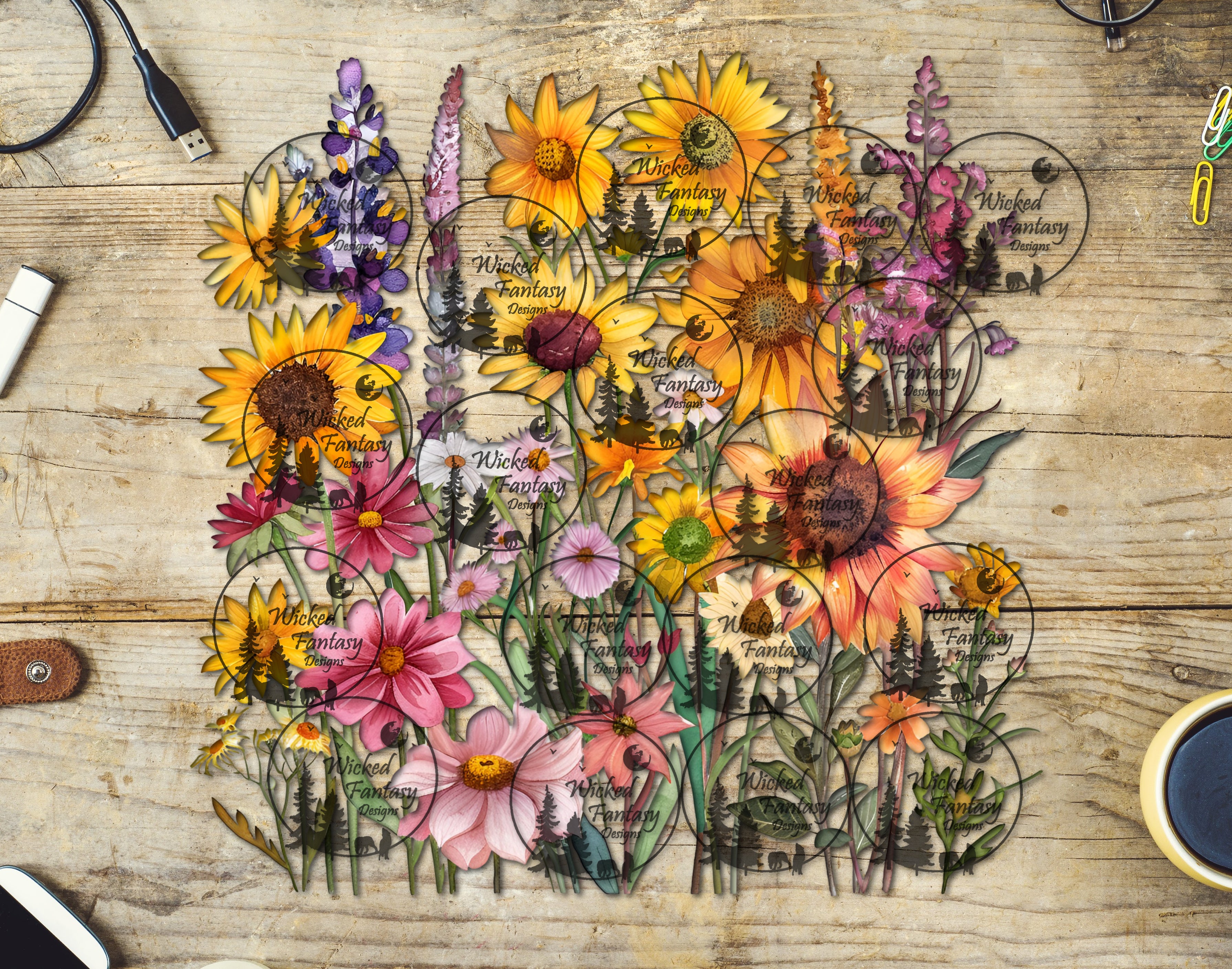 UVDTF Lupine Wildflowers – Wicked Fantasy Designs