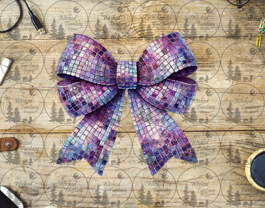 UVDTF Purple Disco Bow