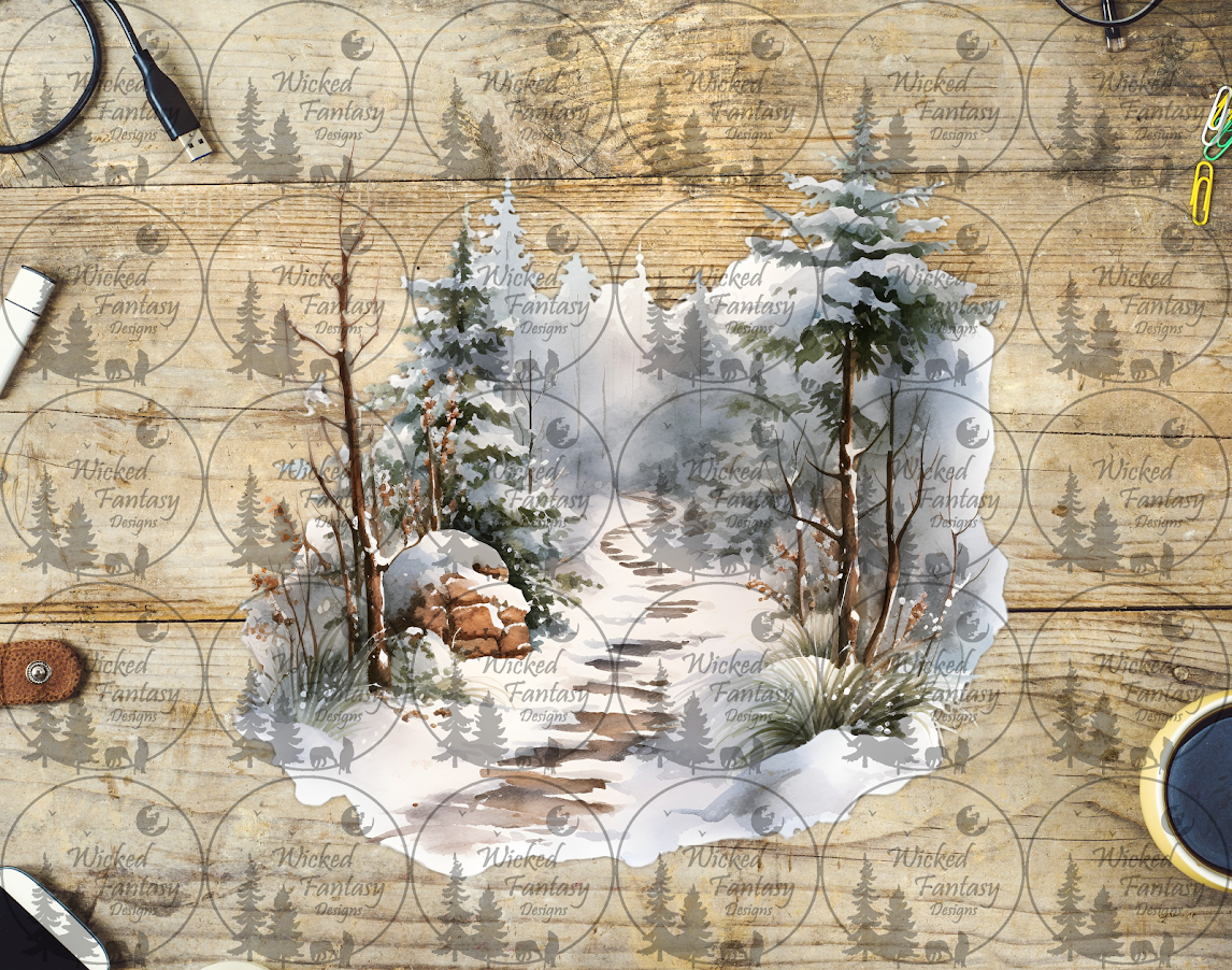 UVDTF Path Through the Snowy Forest