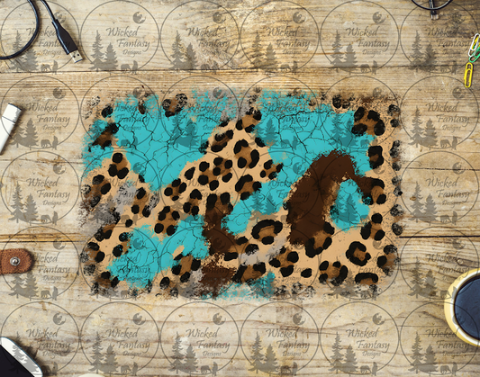 UVDTF Leopard and Turquoise Patch