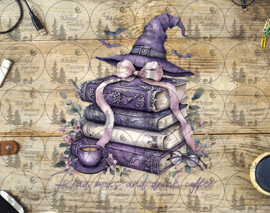 UVDTF Read Books and Drink Coffee