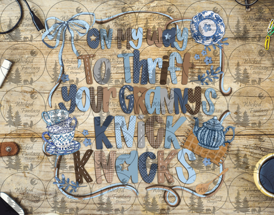 UVDTF On My Way to Thrift Your Granny's Knick Knacks