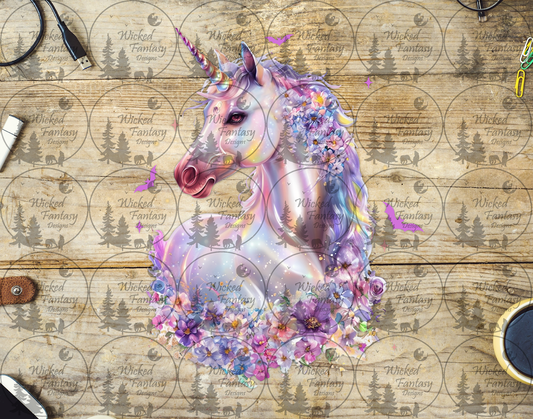 UVDTF Faux Iridescent Unicorn