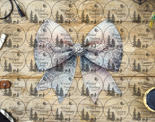 UVDTF Spiderweb Lace Bow