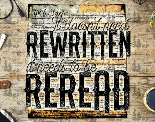 UVDTF It Doesn't Need Rewritten it Needs to be Reread