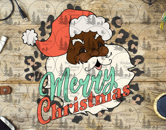 UVDTF Merry Christmas Brown