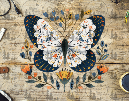 UVDTF Folk Art Butterfly