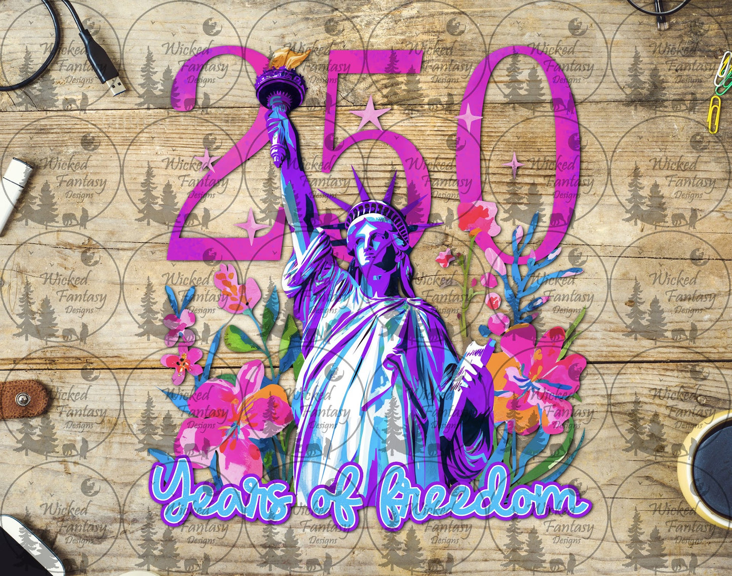 UVDTF 250 Years of Freedom Lady Liberty