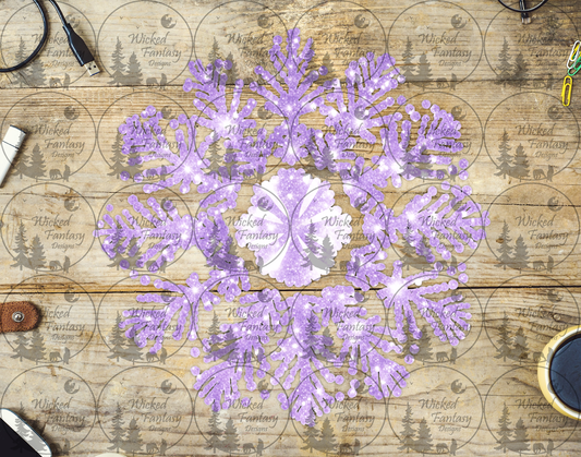 UVDTF Sparkling Lavender Snowflake