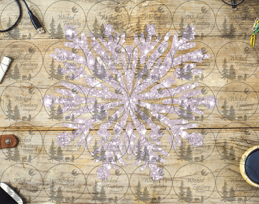 UVDTF Sparkling White Snowflake